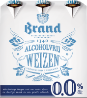 Brand Weizen 0.0% set van 6 flesjes á 0,30 liter